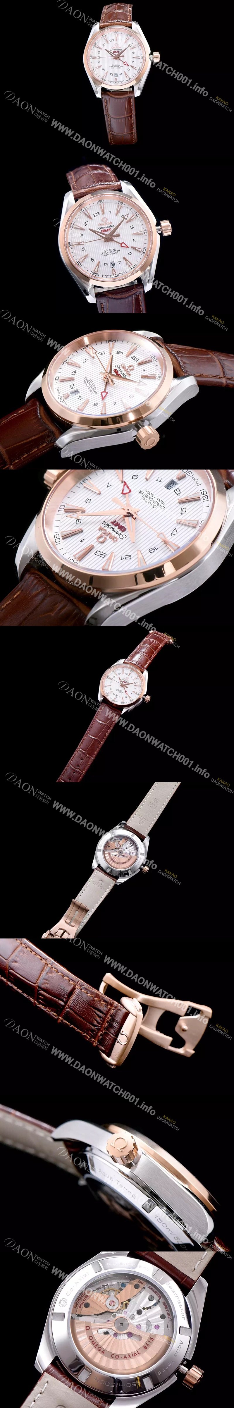 SA급 오메가 남성용 시마스터 지엠티 화이트 다이얼 오토매틱 무브먼트 OMG0321 xx