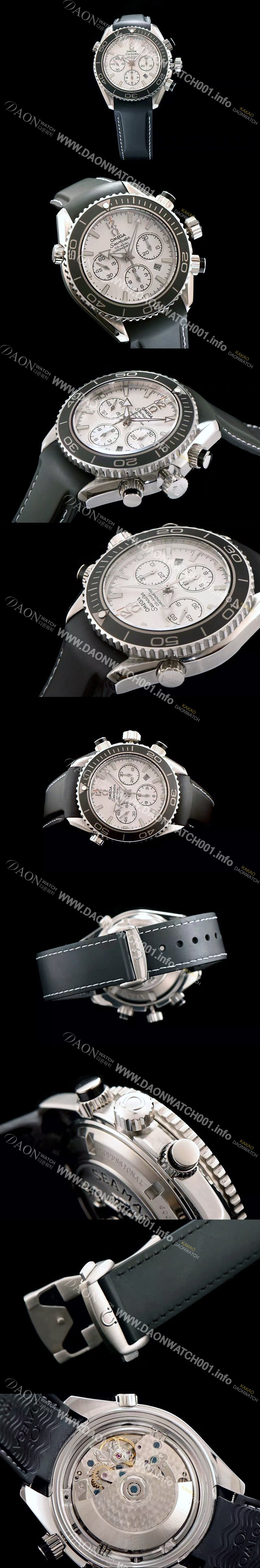 SA급 오메가 남성용 시마스터 코엑시엘 222.32.38.50.01 18k 로즈골드 크로노그래프 화이트 다이얼 오토매틱 무브먼트 OMG00015 xx