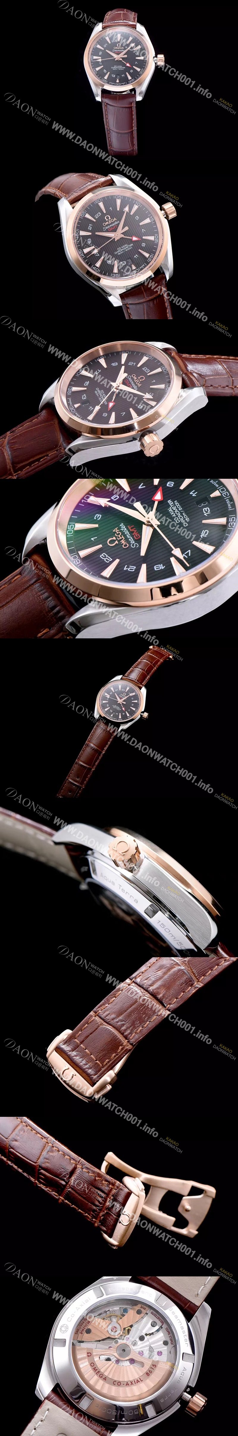 SA급 오메가 남성용 시마스터 지엠티 블랙 다이얼 오토매틱 무브먼트 OMG0320 xx