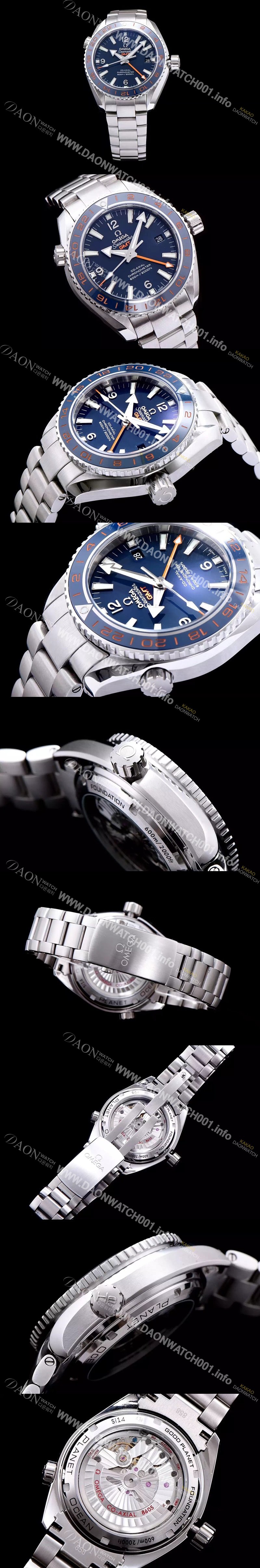 SA급 오메가 남성용 시마스터 코엑시얼 지엠티 블루 다이얼 오토매틱 무브먼트 OMG0310 xx
