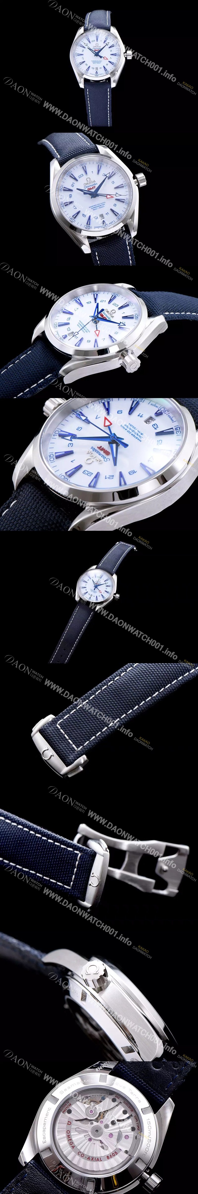 SA급 오메가 남성용 시마스터 지엠티 화이트 다이얼 오토매틱 무브먼트 OMG0314 xx