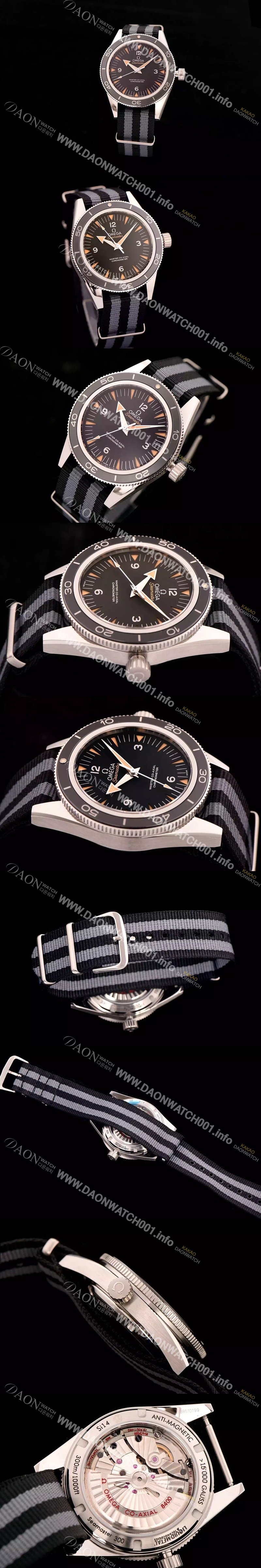 SA급 오메가 남성용 제임스본드007 2015/S 인기상품 시마스터 코엑시얼 리퀴드 메탈 블랙다이얼 OMG0115 xx