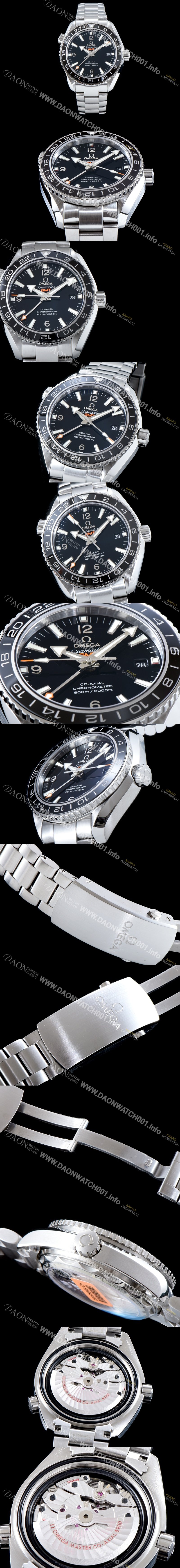 SA급 오메가 남성용 시마스터 플래닛 오션 코엑시얼 지엠티 블랙다이얼 OMG0040 xx