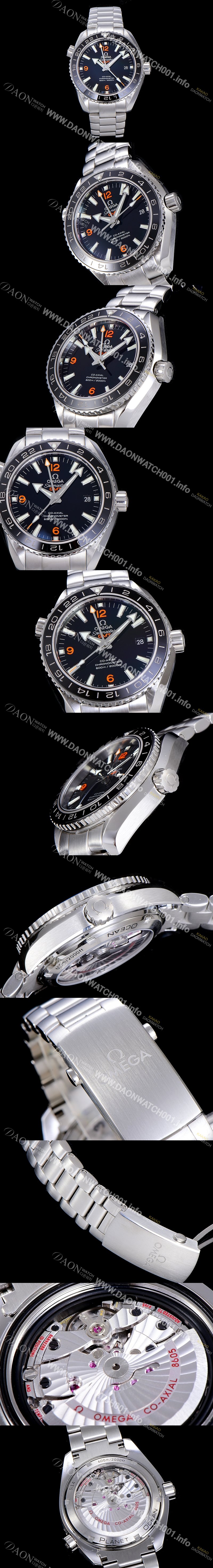 SA급 오메가 남성용 시마스터 232.30.44.22.01.002 플래닛 오션 코엑시얼 지엠티 블랙다이얼 OMG00017 xx