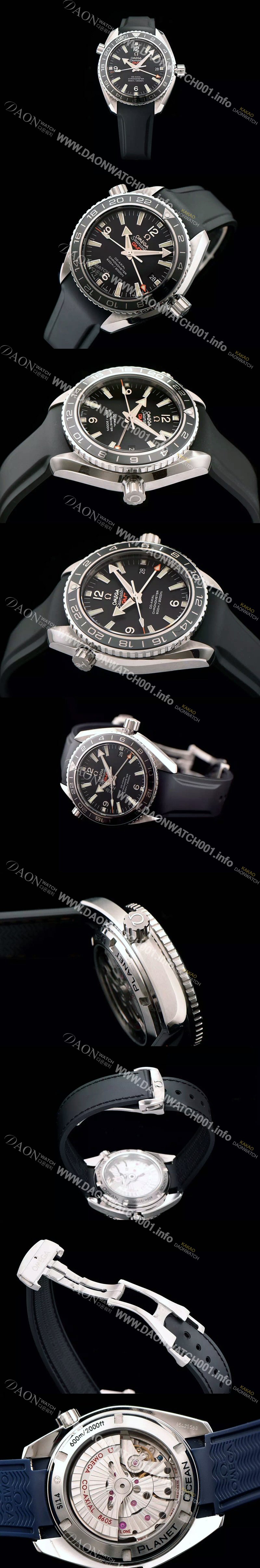 SA급 오메가 남성용 시마스터 플래닛 오션 코엑시얼 지엠티 블랙다이얼 OMG0005 xx