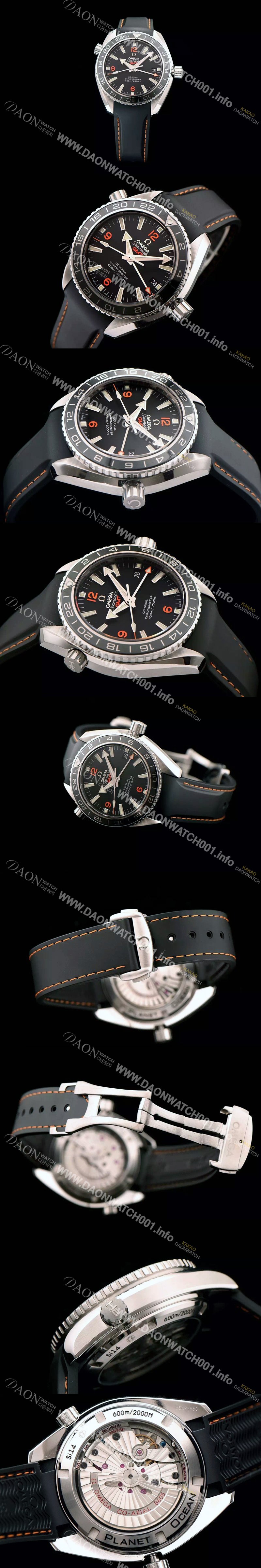 SA급 오메가 남성용 시마스터 플래닛 오션 코엑시얼 지엠티 블랙다이얼 OMG00002 xx