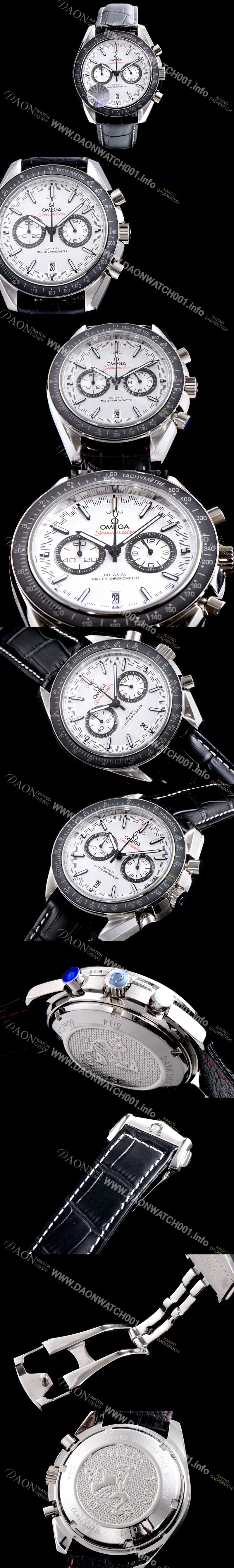 SA급 오메가 남성용 스피드마스터 329.33.44.51.04.001 레이싱 코-액시얼 마스터 크로노미터 타키미터 크로노그래프 화이트 다이얼 일본 수입산 쿼츠 무브먼트 OMG00003 xx