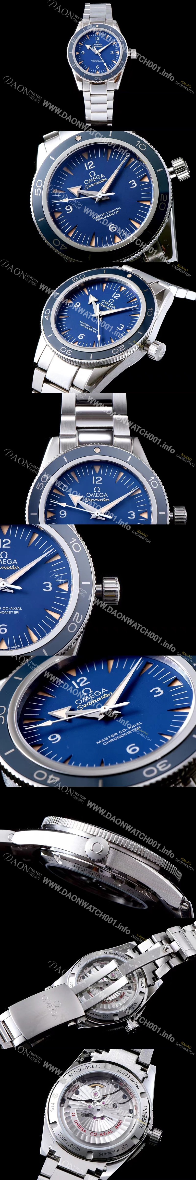 SA급 오메가 남성용 제임스본드007 2015/S 인기상품 시마스터 코엑시얼 리퀴드 메탈 블루다이얼 OMG0104 xx