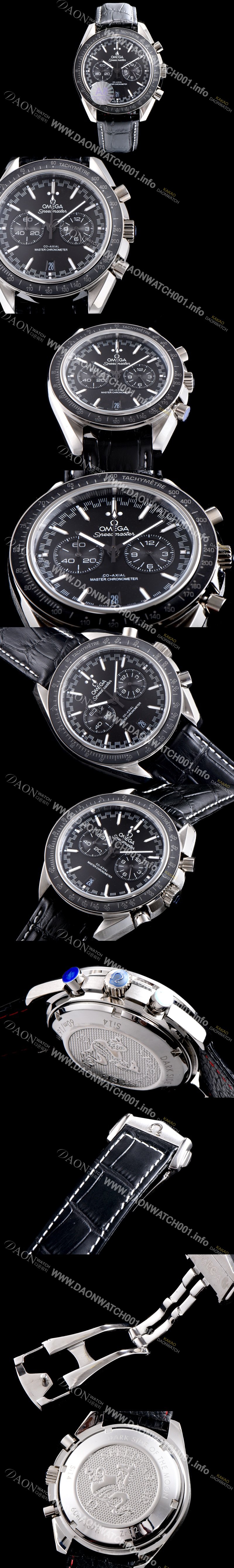 SA급 오메가 남성용 스피드마스터 311.33.44.51.01.001 레이싱 코-액시얼 마스터 크로노미터 타키미터 크로노그래프 블랙 다이얼 일본 수입산 쿼츠 무브먼트 OMG0001 xx