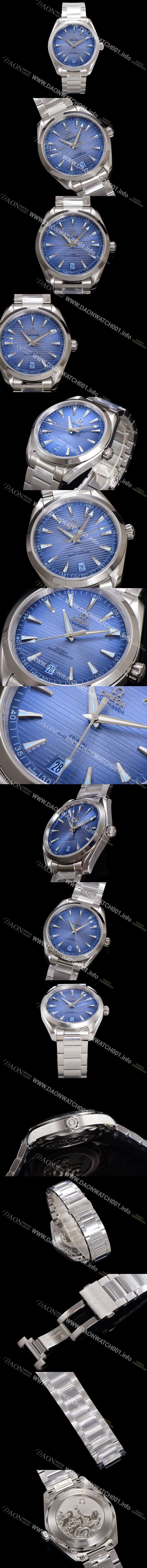 SA급 오메가 남성용 씨마스터 신제품 220.10.41.21.03.005 아쿠아테라 코-액시얼 41mm 오토매틱 Cal.8900 타입 메탈줄 썸머 블루 다이얼 omg20248 xx