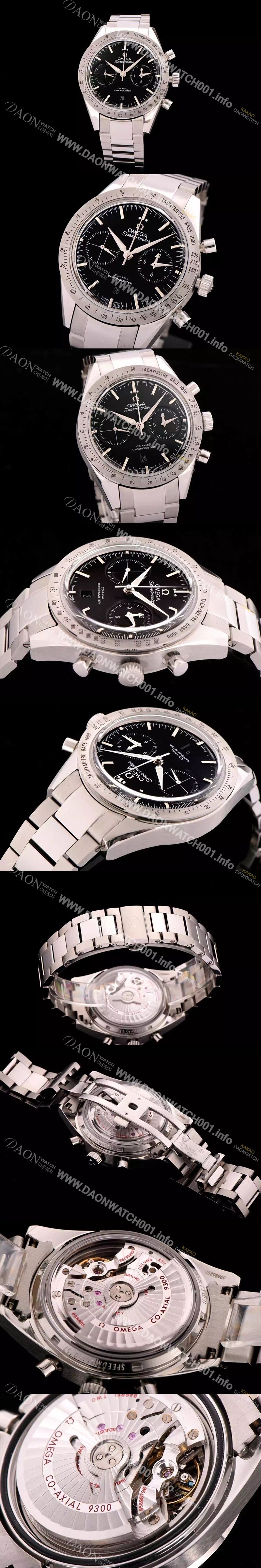 SA급 오메가 남성용 스피드마스터 크로노그래프 블랙다이얼 OMG0101 xx