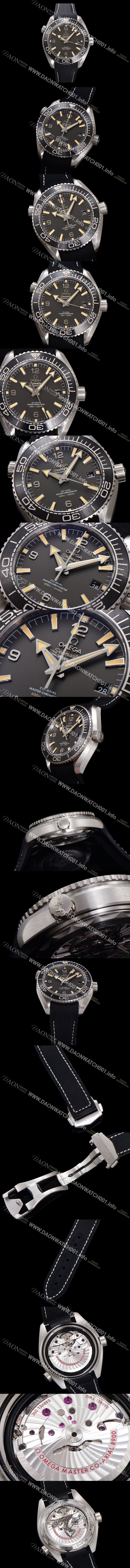 SA급 오메가 남성용 씨마스터 신제품 215.32.44.21.01.002 플래닛 오션 600m 코-액시얼 마스터 크로노미터 43.5mm 오토매틱 Cal.8900 타입 우레탄줄 딤그레이 다이얼 omg20252 xx