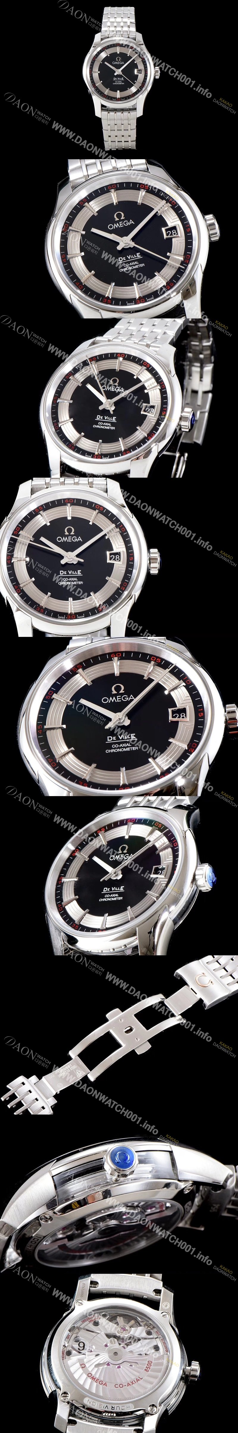 SA급 오메가 남성용 드빌 8500 오토매틱 무브먼트 블랙 다이얼 OMG0154 xx