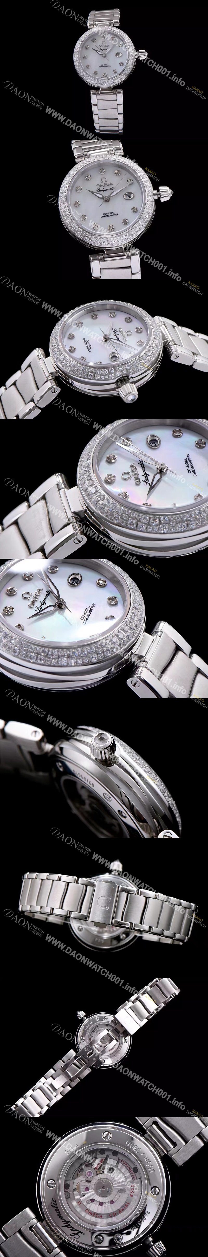 SA급 오메가 여성용 드빌 화이트 다이얼 오토매틱 무브먼트 OMG0302 xx