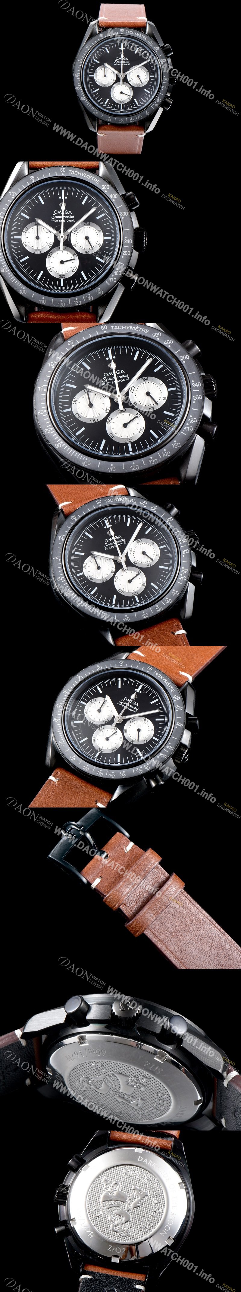 SA급 오메가 남성용 스피드마스터 311.32.42.30.01.001 문워치 기념 리미티드 에디션 스피디 튜즈데이 블랙 PVD 특수 코팅 케이스 크로노그래프 블랙 다이얼 스위스 쿼츠 무브먼트 OMG0522 xx