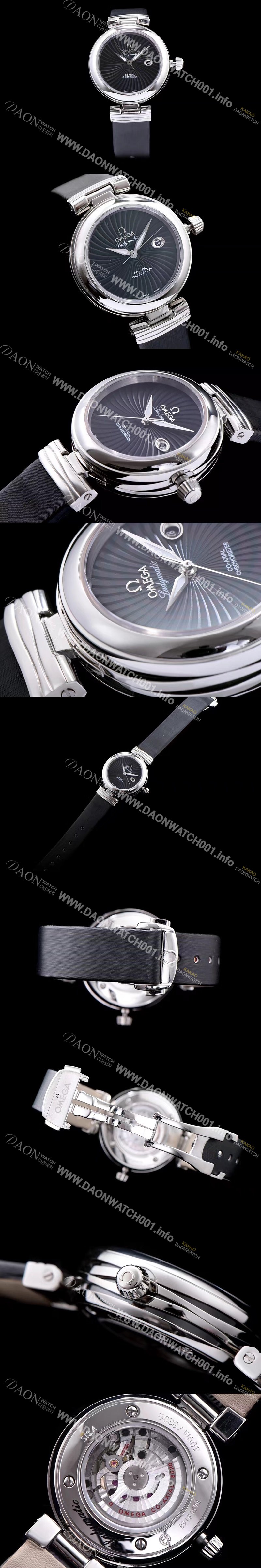 SA급 오메가 여성용 드빌 블랙 다이얼 오토매틱 무브먼트 OMG0005 xx
