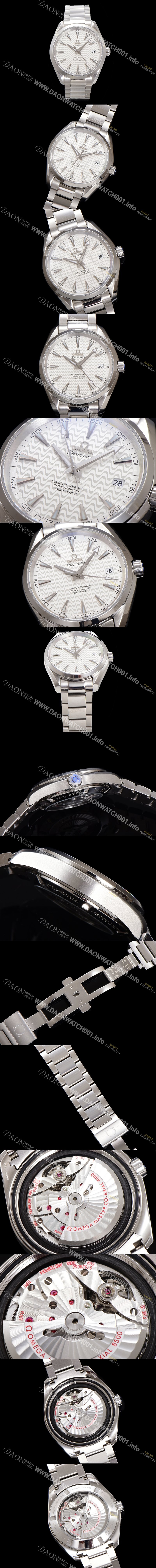 SA급 오메가 남성용 씨마스터 231.10.42.21.02.006 아쿠아테라 150M 코-액시얼 41.5mm 실버 웨이브 다이얼 오토매틱 무브먼트 omg20226 xx