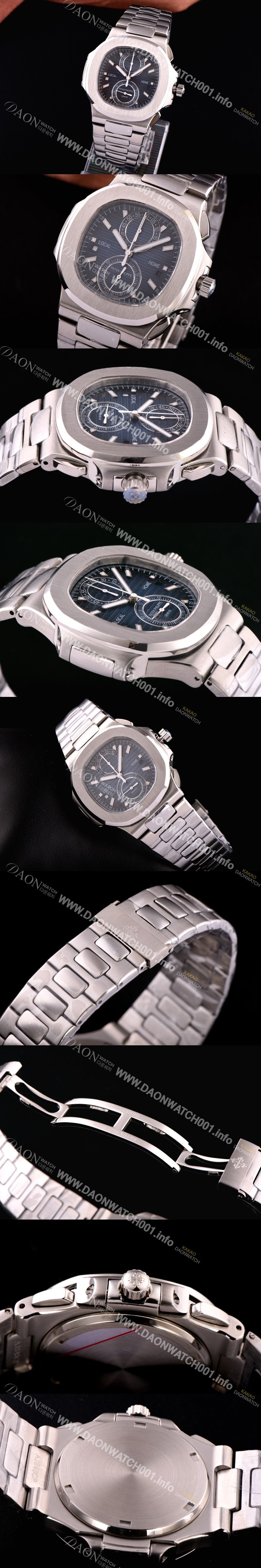 SA급 파텍필립 노틸러스 스위스 쿼츠 블루 다이얼 PAT0424 xx