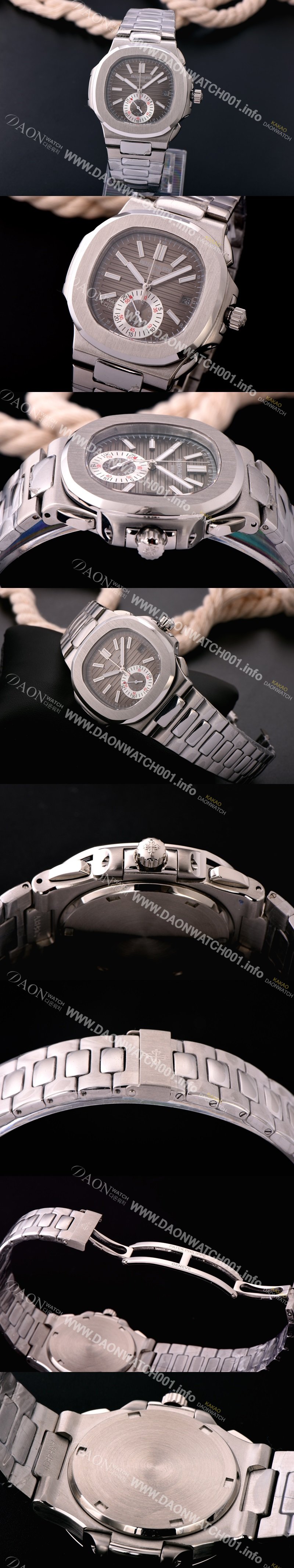 SA급 파텍필립 노틸러스 스위스 쿼츠 브라운 다이얼 PAT0421 xx