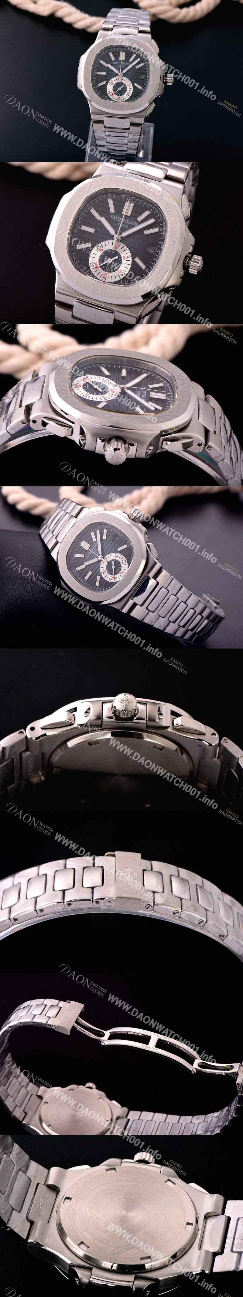 SA급 파텍필립 노틸러스 스위스 쿼츠 블루 다이얼 PAT0425 xx