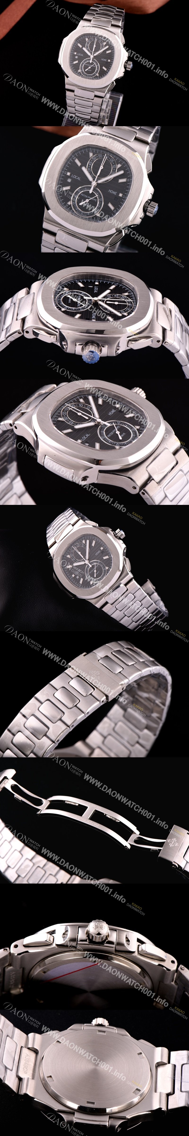 SA급 파텍필립 노틸러스 스위스 쿼츠 블랙 다이얼 PAT0420 xx