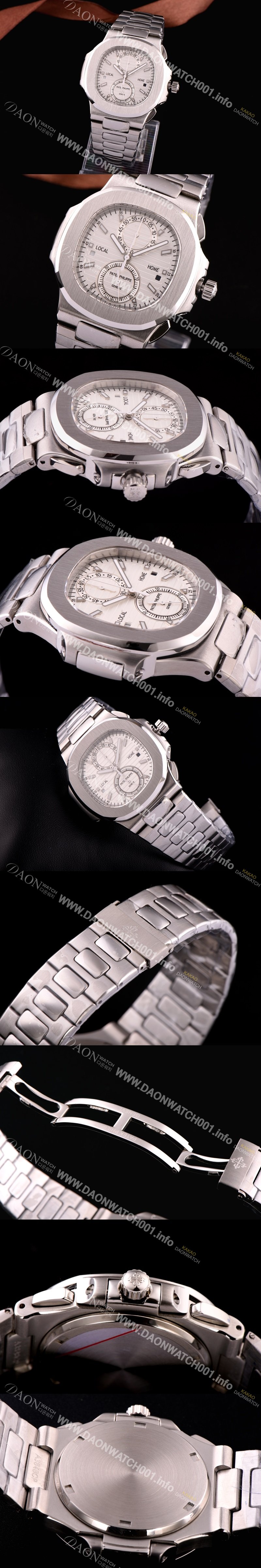 SA급 파텍필립 노틸러스 스위스 쿼츠 화이트 다이얼 PAT0421 xx