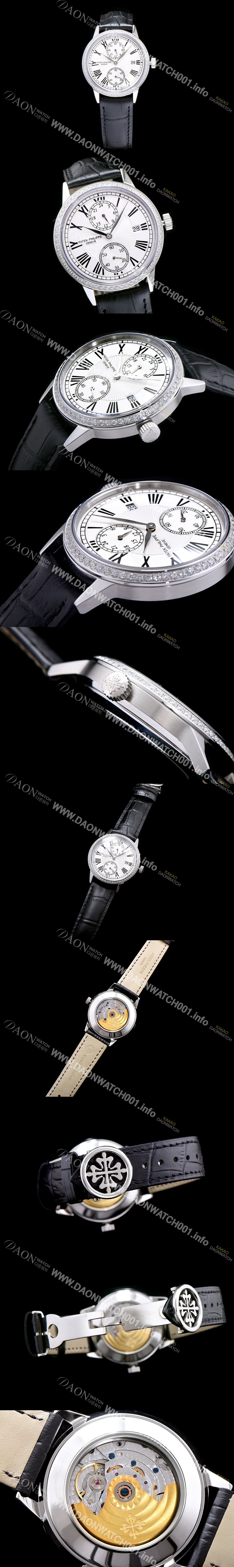 SA급 파텍필립 남성용 그렌드 컴플리케이션 화이트 다이얼 오토매틱 무브먼트 PAT0215 xx