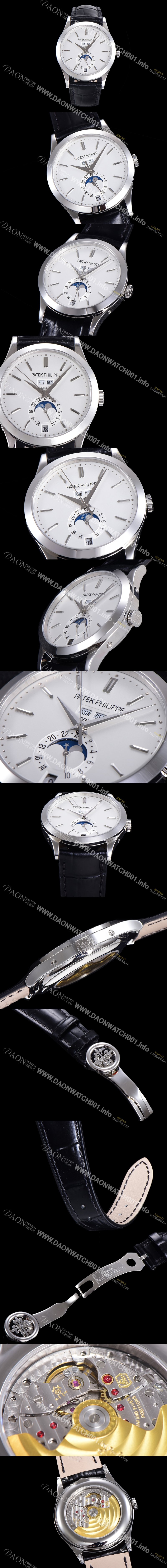 SA급 파텍필립 남성용 신형!!컴플리케이션 5396G-011 에뉴얼 캘린더 데이-데이트 문페이즈 화이트 다이얼 Cal.324 S C 오토매틱 무브먼트 PAT0100 xx
