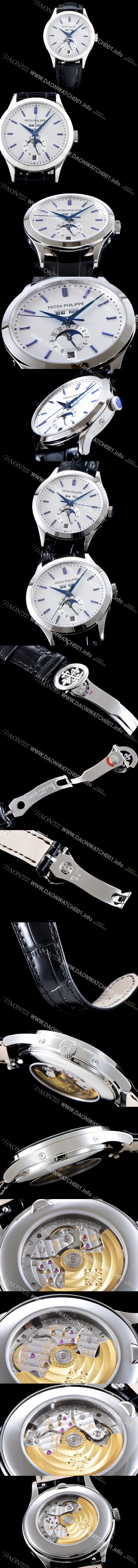 SA급 파텍필립 남성용 신형!!컴플리케이션 5396G-011 에뉴얼 캘린더 데이-데이트 문페이즈 화이트 다이얼 Cal.324 S C 오토매틱 무브먼트 PAT0004 xx