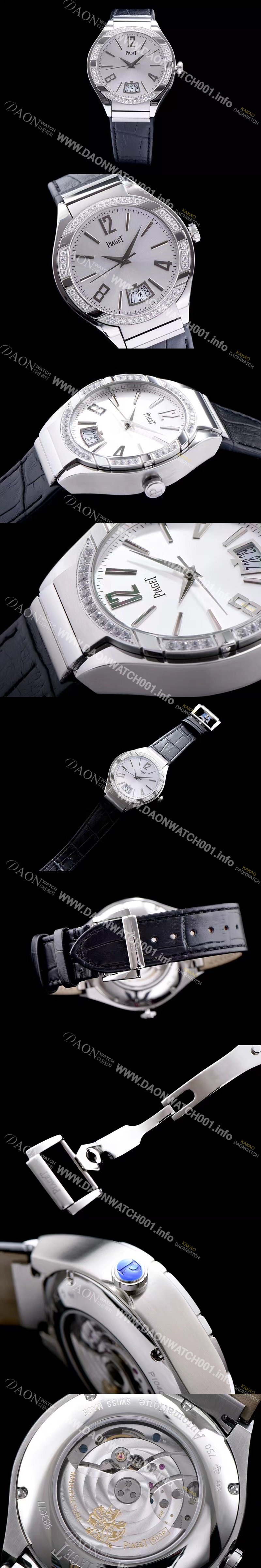 SA급 피아제 남성용 폴로 화이트 실버다이얼 오토매틱 무브먼트 PIA4235 xx