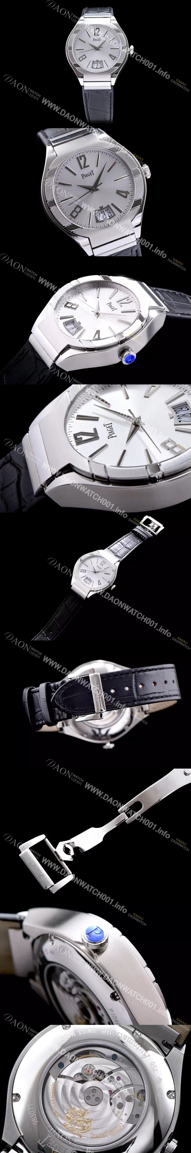 SA급 피아제 남성용 폴로 화이트실버다이얼 오토매틱 무브먼트 PIA4233 xx