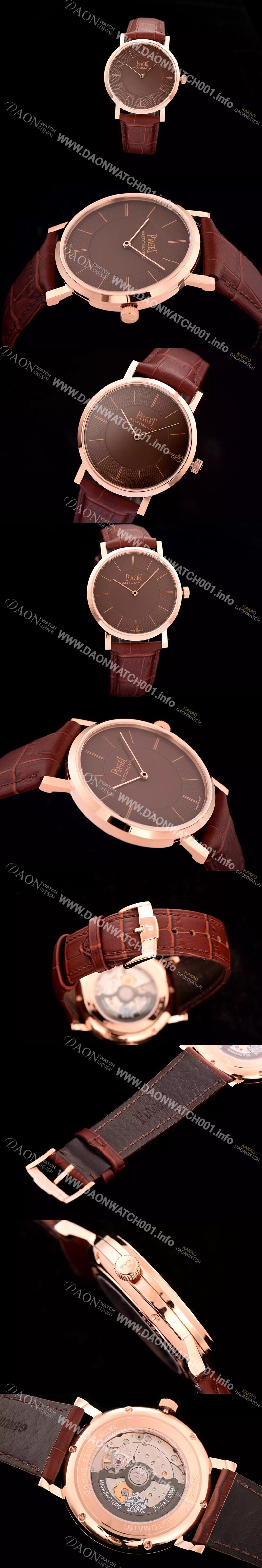 SA급 피아제 남성용 피아제 G0A37127 알티플래노 울트라-씬 빈티지 모델 18k로즈골드 브라운 & 텍스쳐 다이얼 스위스 ETA 2824-A2오토매틱 무브먼트 PIA4201 xx
