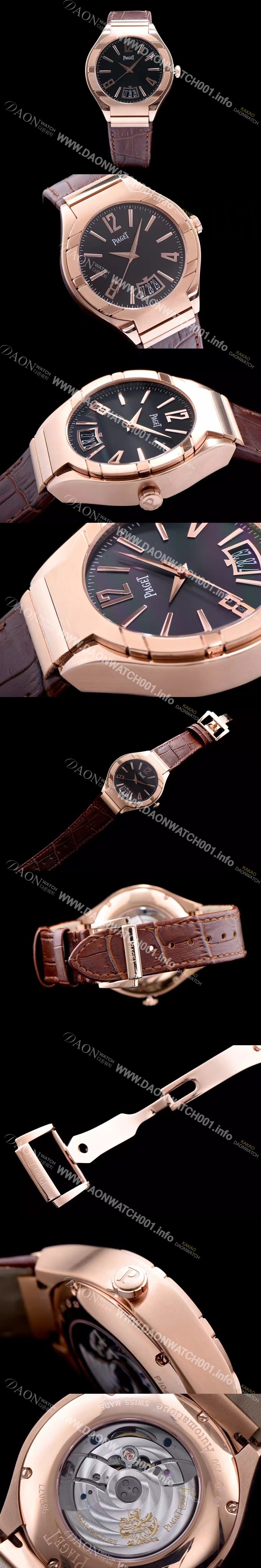 SA급 피아제 남성용 폴로 블랙 다이얼 오토매틱 무브먼트 PIA4231 xx