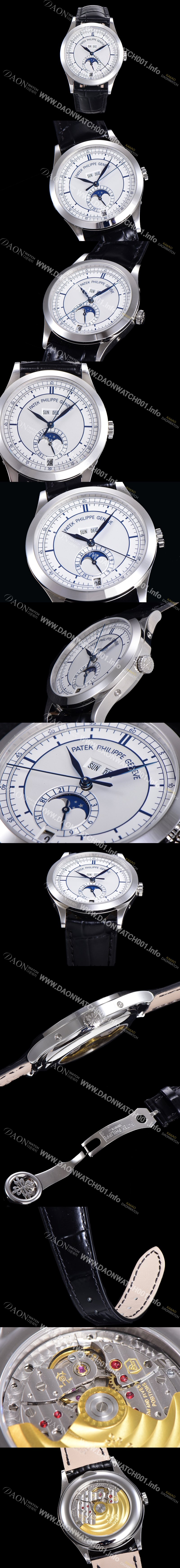 SA급 파텍필립 남성용 컴플리케이션 5396R 에뉴얼 캘린더 39MM UP!! 데이-데이트 문페이즈 화이트 다이얼 Cal.324 S C 오토매틱 무브먼트 PAT01142 xx