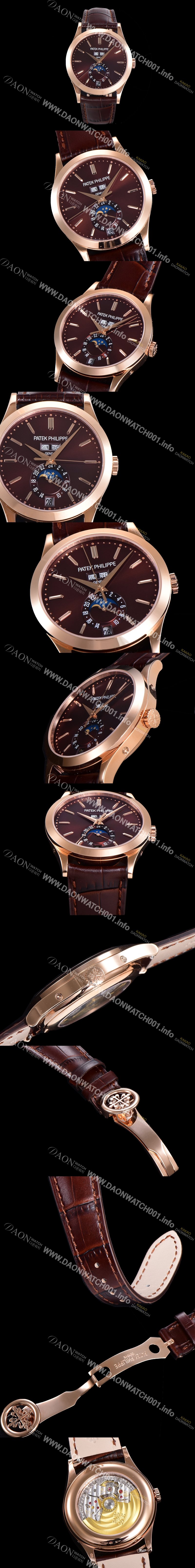 SA급 파텍필립 남성용 컴플리케이션 5396R 에뉴얼 캘린더 39MM UP!! 데이-데이트 문페이즈 18K 로즈골드 케이스 브라운 다이얼 Cal.324 S C 오토매틱 무브먼트 PAT01521 xx