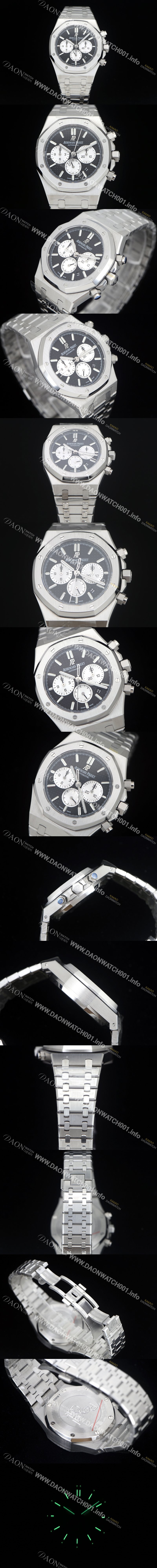 SA급 오데마피게 남성용 로얄오크 26331ST.OO.1220ST.02 블랙 와플 다이얼 신형 ETA 7750B-2 오토매틱 무브먼트 AUD88422 xx