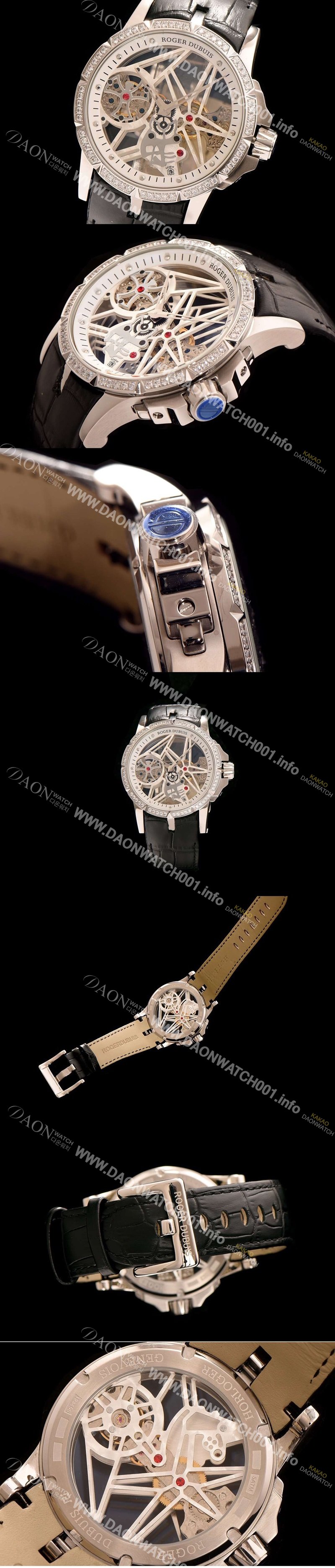 SA급 로저드뷔 남성용 엑스칼리버 아시안 오토매틱 무브먼트 ROG4215 xx
