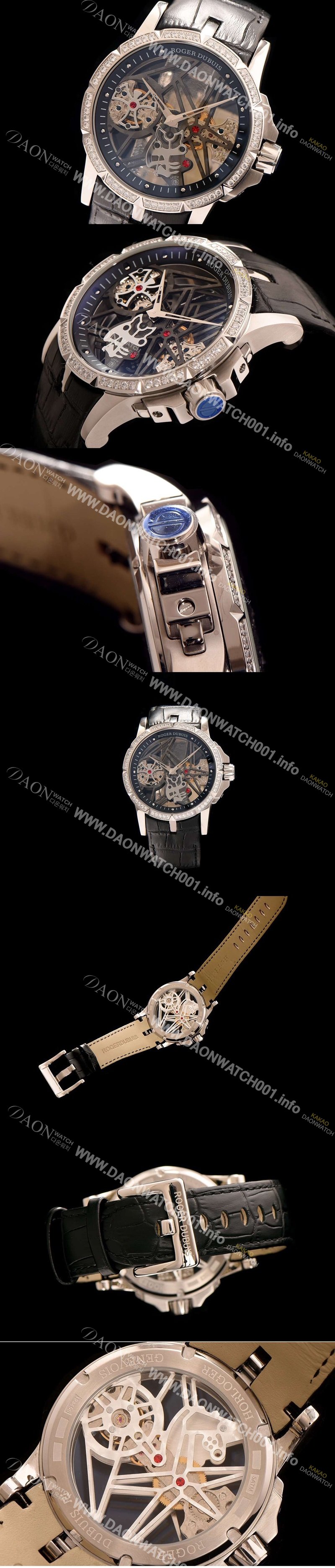 SA급 로저드뷔 남성용 엑스칼리버 아시안 오토매틱 무브먼트 ROG4213 xx