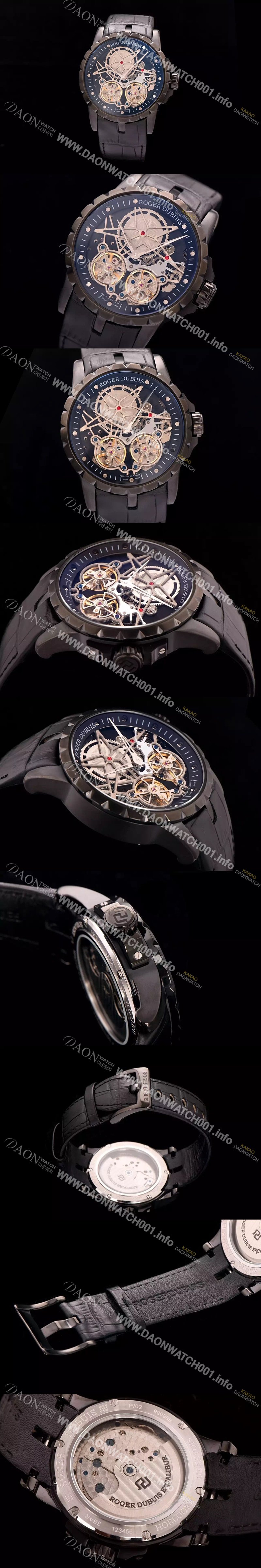 SA급 로저드뷔 남성용 스켈레톤 다이얼 아시안 오토매틱 ROG4200 xx