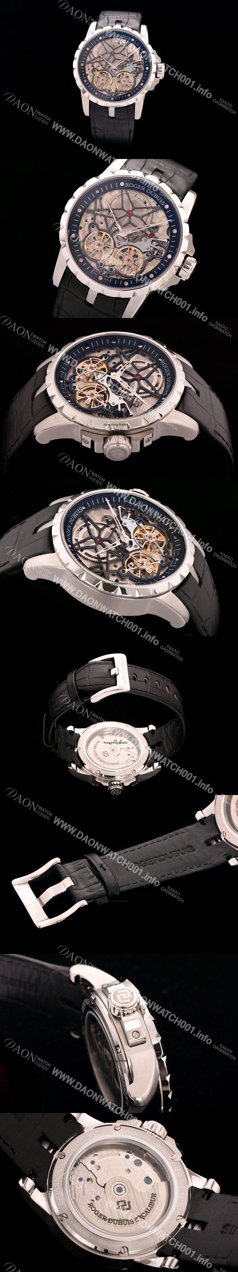 SA급 로저드뷔 남성용 스켈레톤 다이얼 아시안 오토매틱 ROG4200 xx