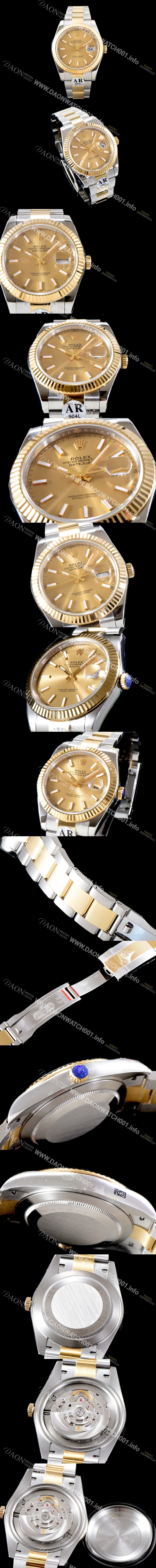 SA급 로렉스 남성용 최신버전 데이져스트 41MM 오이스터 링크 3열