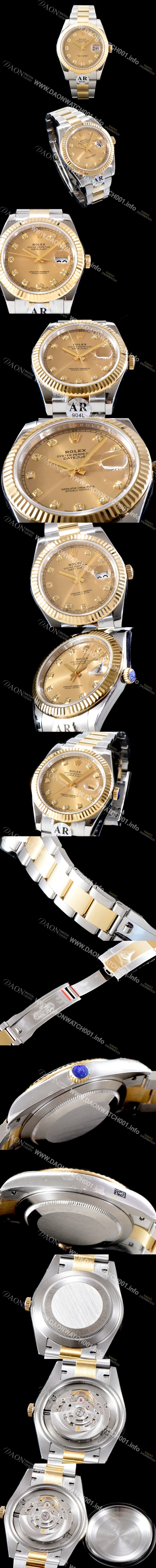 SA급 로렉스 남성용 최신버전 데이져스트 41MM 오이스터 링크 3열