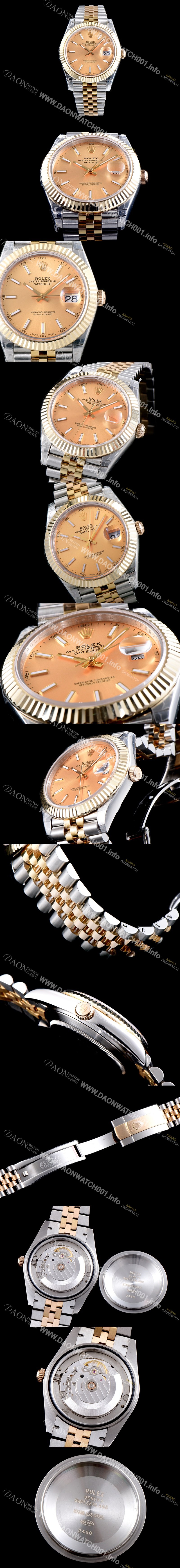 SA급 로렉스 남성용 1:1 퀄리티 데이져스트 126333-62613 최상위 고가형제품!! 41mm고급스러운 18K 옐로우골드 포금 샴페인 컬러 다이얼 오토매틱 무브먼트 ROL12300 xx