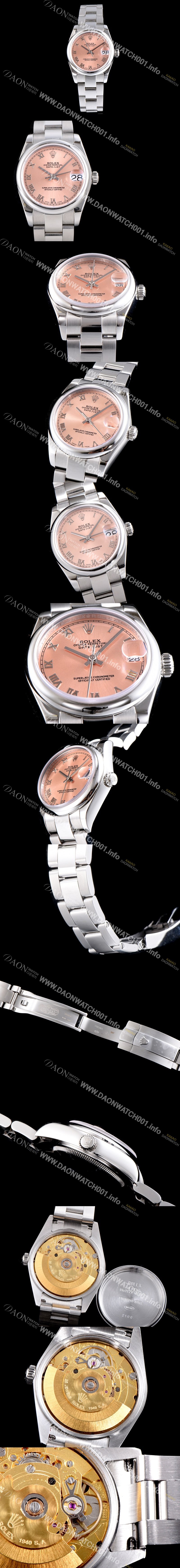 SA급 로렉스 여성용 데이져스트 m279160-0014 31mm 신형 모델 핑크 다이얼 브레이슬릿 오토매틱 무브먼 ROL0310 xx