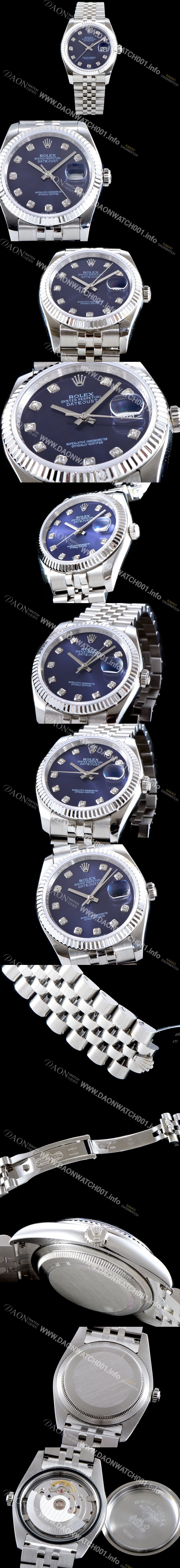SA급 로렉스 남성용 데이터 제스트 116234 블루 다이얼 2836-2 오토매틱 무브먼트 ROL0120 xx