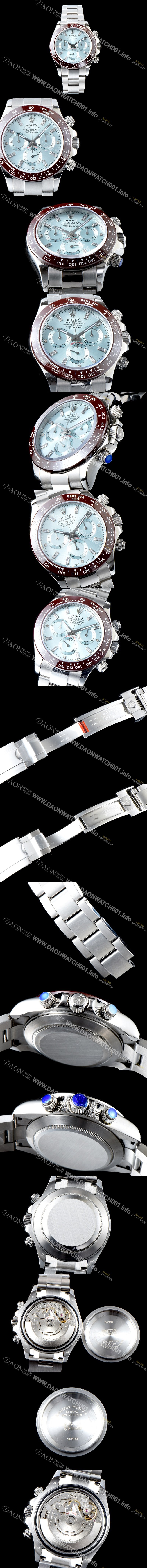 SA급 로렉스 남성용 데이토나 블루 다이얼 오토매틱 무브먼트 ROL0131 xx