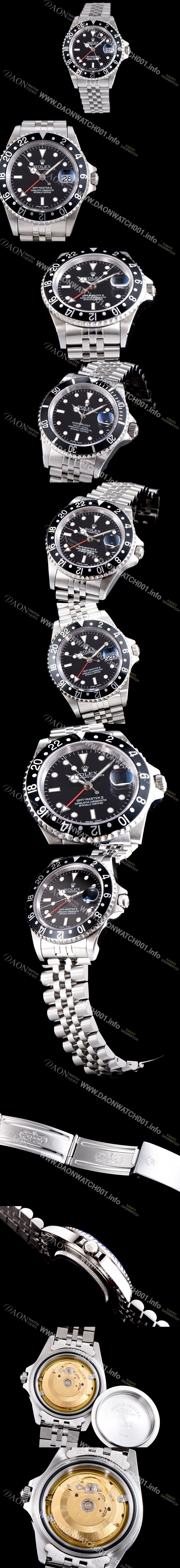 SA급 로렉스 남성용 업그레이드 모델!!지엠티 마스터II 116710LN-78200 듀얼 타임 24시간 회전 베젤 블랙 다이얼 5선 쥬빌리 브레이슬릿 오토매틱 무브먼트 ROL0315 xx