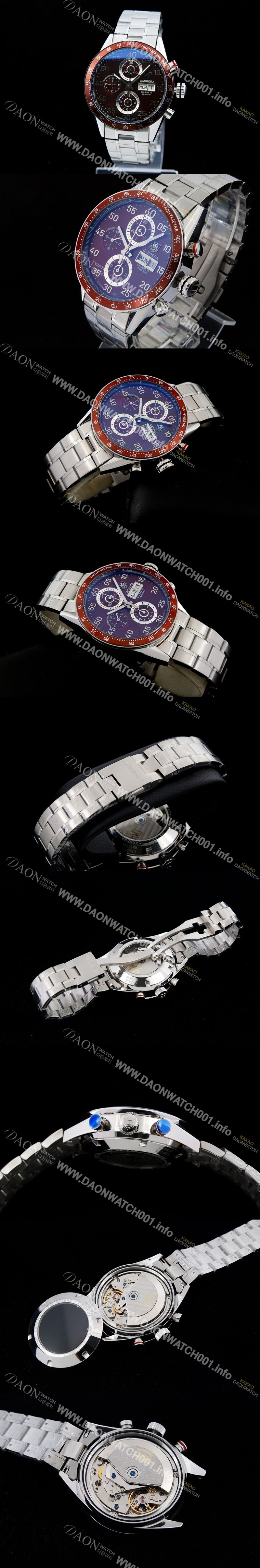 SA급 태그호이어 남성용 까레라 칼리버 16 크로노그래프 오토매틱 브라운 다이얼 TAG4205 xx