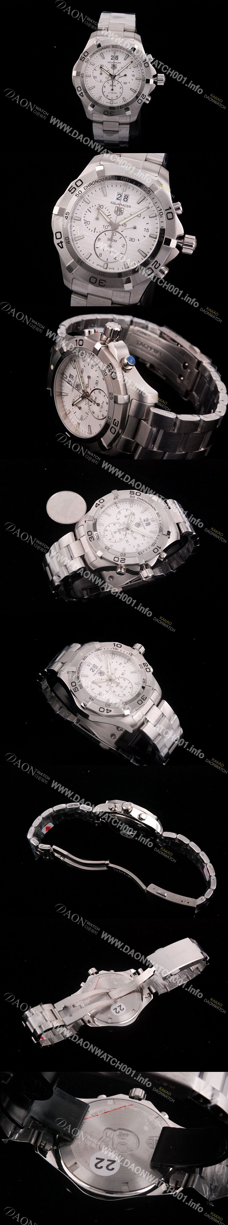 SA급 태그호이어 남성용 아쿠아레이서 쿼츠 크로노그래프 TAG4201 xx