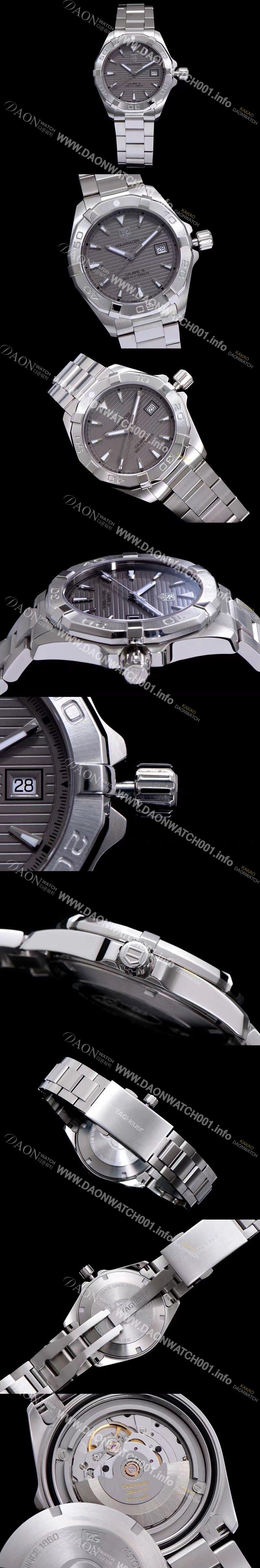 SA급 태그호이어 남성용 아쿠아레이서 WAY2111.BA0928 워치 그레이 다이얼 오 TAG0143 xx